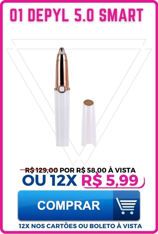 Depyl 5.0 - Buço e sobrancelha depilados sem dores e irritações.