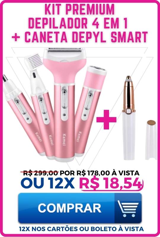 Depyl 5.0 - Buço e sobrancelha depilados sem dores e irritações.