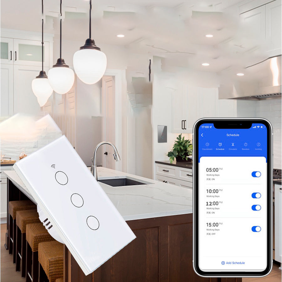 Interruptor Wi-Fi Inteligente de Toque 433Mhz Remoto Luz de Voz Controle Alexa + Frete Grátis + Envio Imediato + Brinde