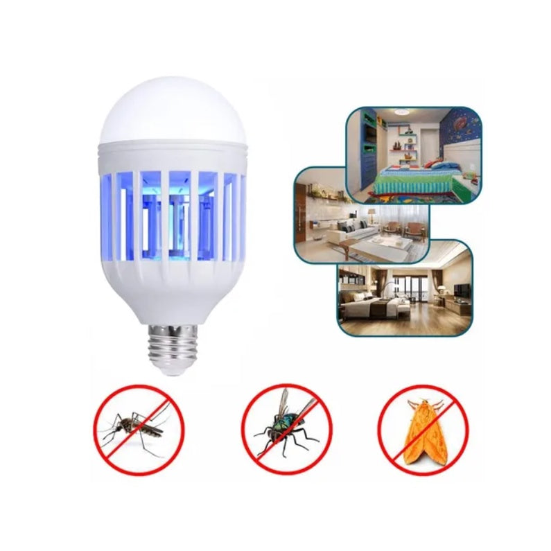 Lâmpada Luz Led Repelente Mata Mosquito Inseto 15 Watts 220v + Frete Grátis + Envio Imediato + Brinde