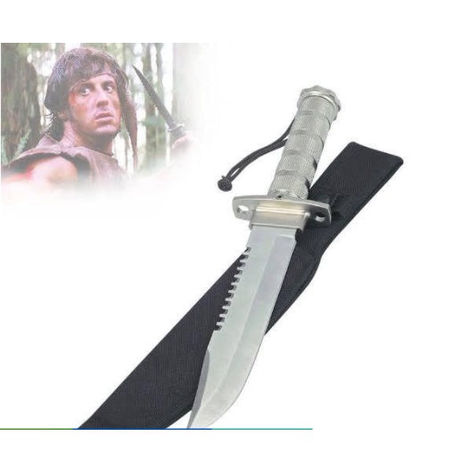 Faca Rambo Tática Militar Sobrevivência Pesca Caça + Frete Grátis + Envio Imediato + Brinde