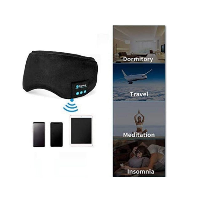 Tapa Olho Máscara Dormir Fone Ouvido Bluetooth Confortável + Frete Grátis + Envio Imediato + Brinde