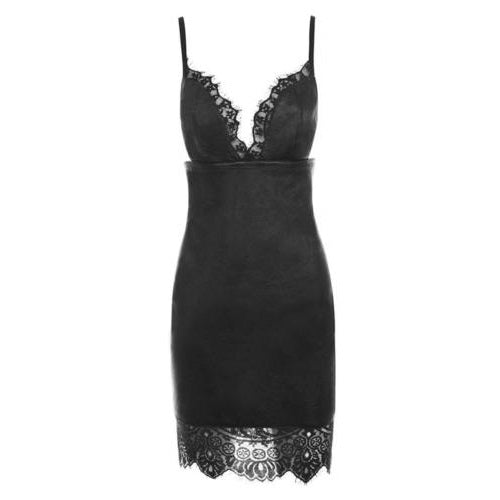 Mini Vestido Couro Falso Sem Mangas Clube Curto Preto + Frete Grátis + Envio Imediato + Brinde
