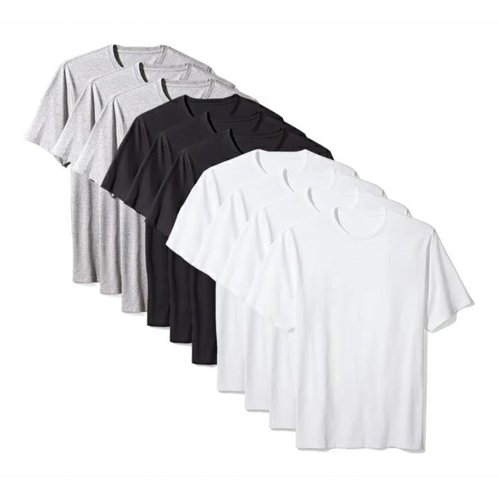 Kit 3 Camisetas Masculinas Lisa 100% Algodão Básica Casual + Frete Grátis + Envio Imediato + Brinde