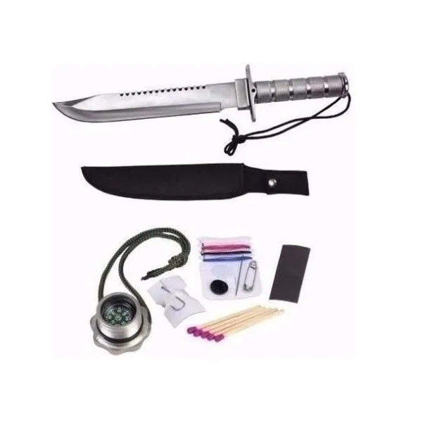 Faca Rambo Tática Militar Sobrevivência Pesca Caça + Frete Grátis + Envio Imediato + Brinde