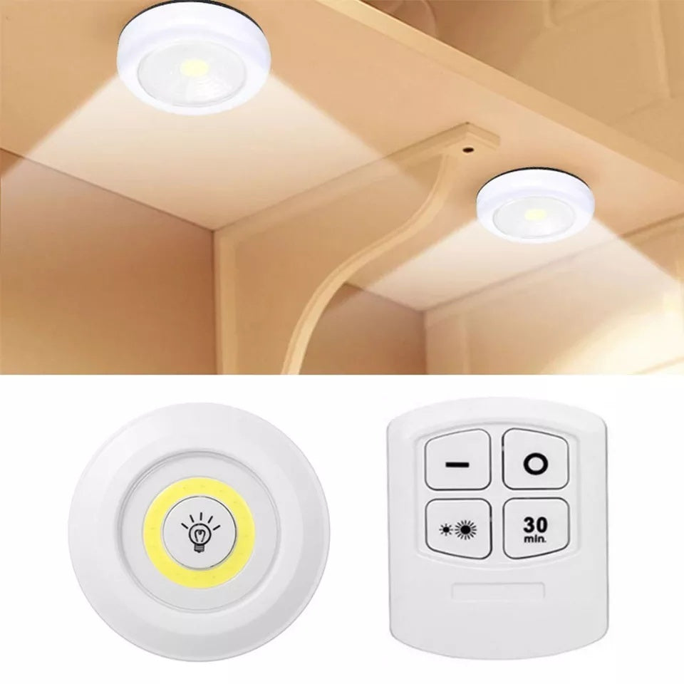Kit 3 Lâmpadas Luminárias Controle Remoto Led Sem Fio + Frete Grátis + Envio Imediato + Brinde