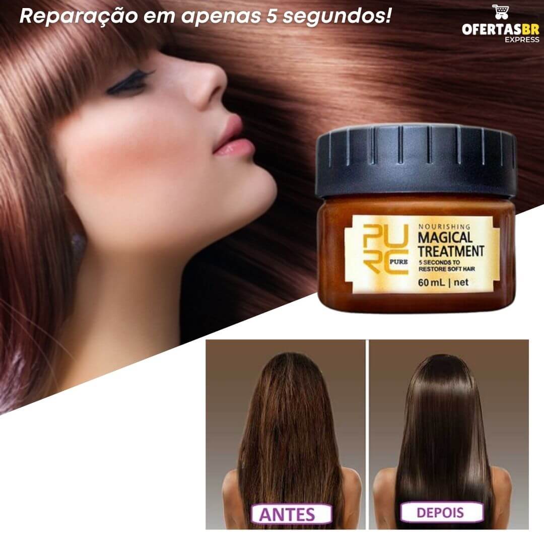 Máscara de Tratamento Mágico - Pure Magical - Cabelos Macios - FRETE GRÁTIS + ENVIO IMEDIATO