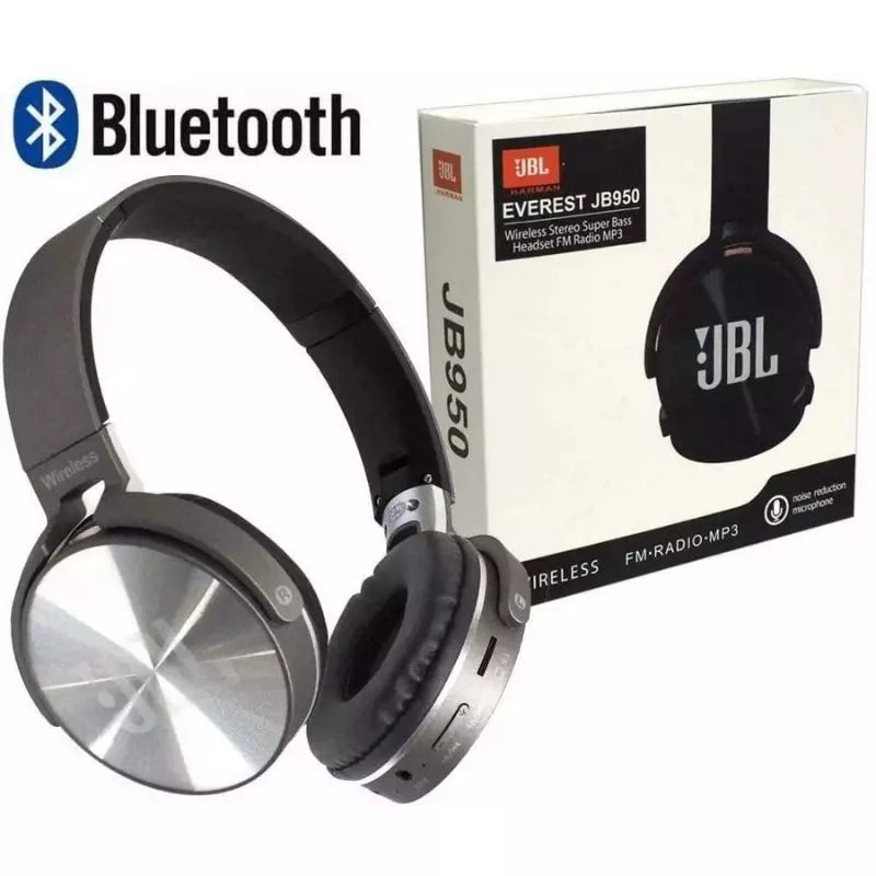 Fone de Ouvido Bluetooth Sem Fio JBL Everest Wireless Rádio FM Mp3 Cartão Memória