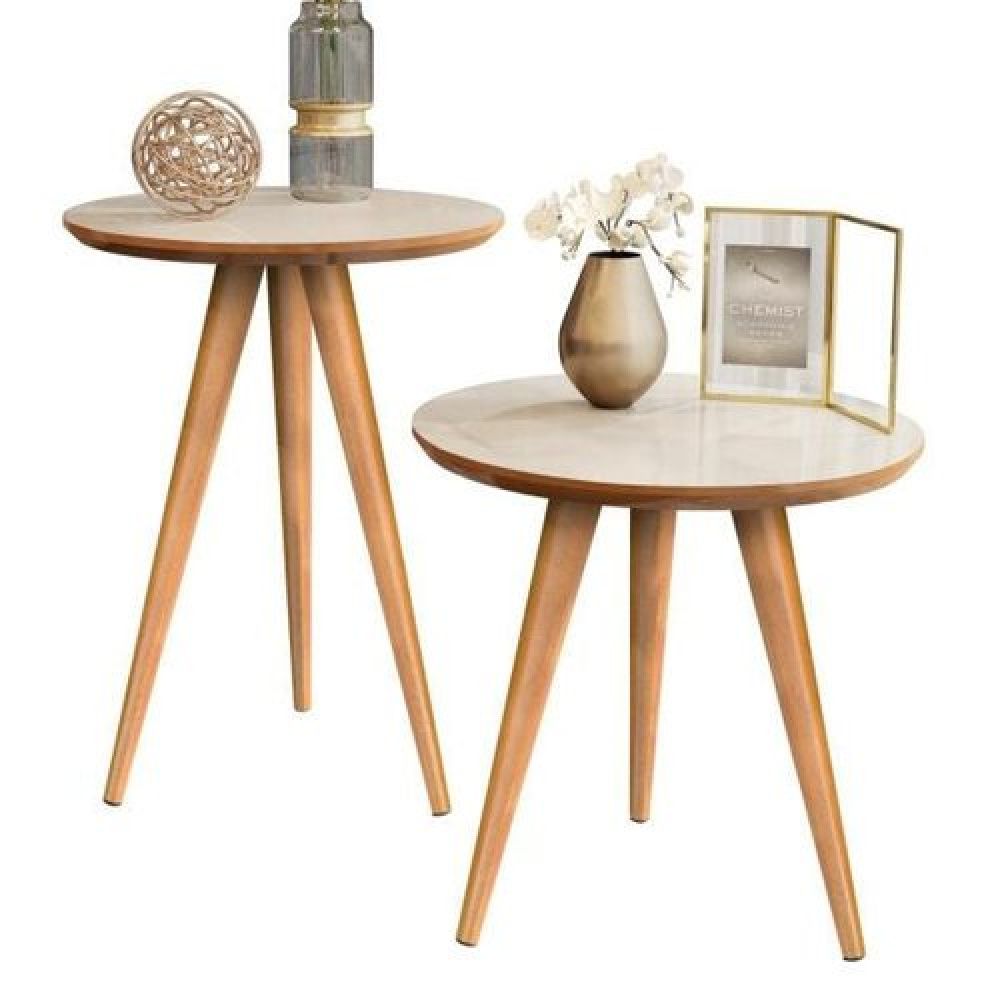 Kit 2 Mesas Retrô Premium + Envio Imediato + Brinde (Móveis Decoração)