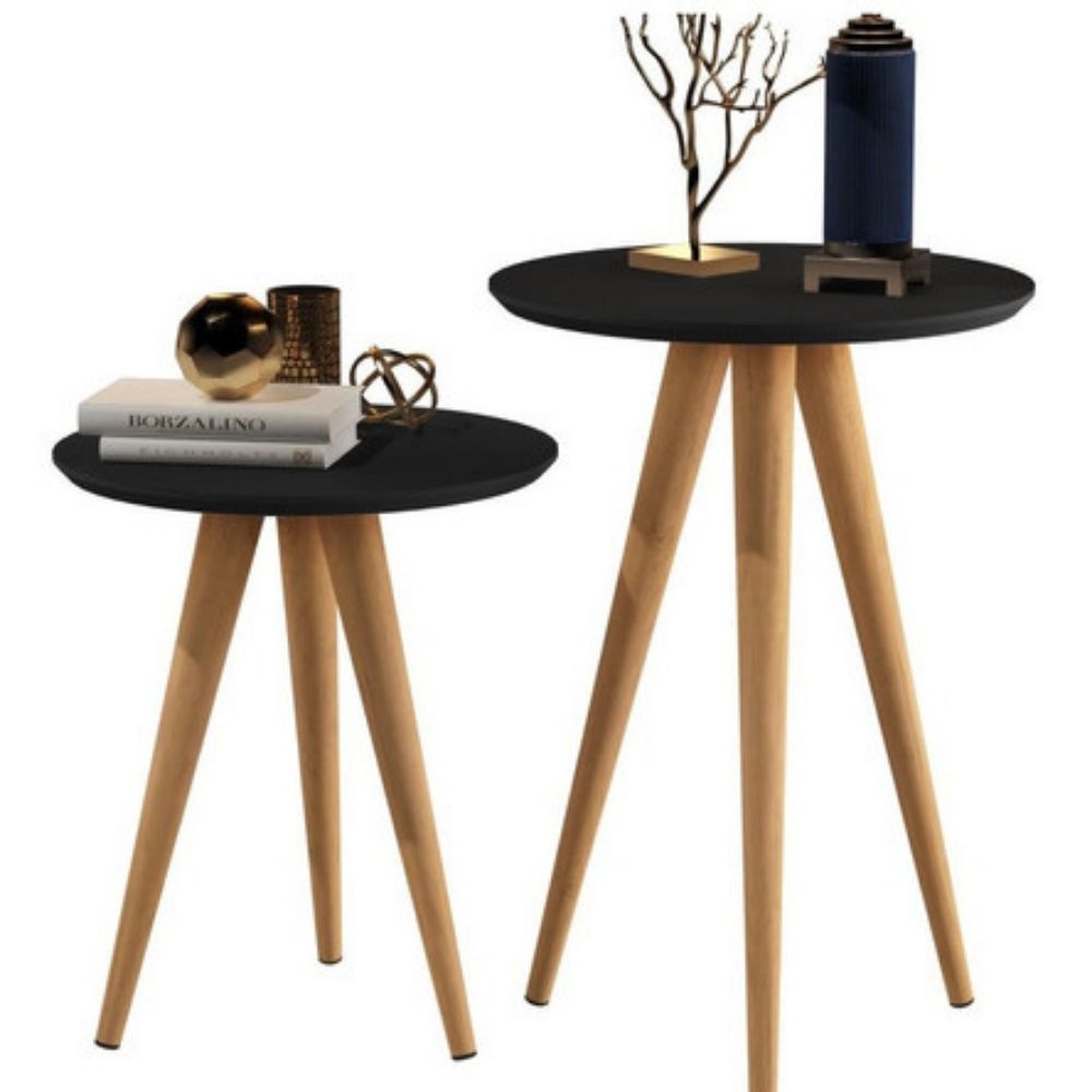 Kit 2 Mesas Retrô Premium + Envio Imediato + Brinde (Móveis Decoração)