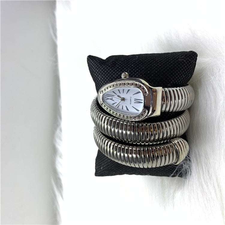 Relógio de Pulso Feminino Bvlgari Cobra Dourado + Frete Grátis + Envio Imediato + Brinde