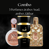 Combo 3 Perfumes árabes Asad, amber, fakhar - Frete Grátis + Envio Imediato