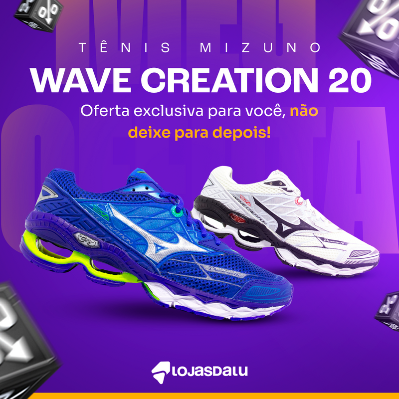 Tênis Mizuno Wave Creation 20 + Frete Grátis e Envio Imediato