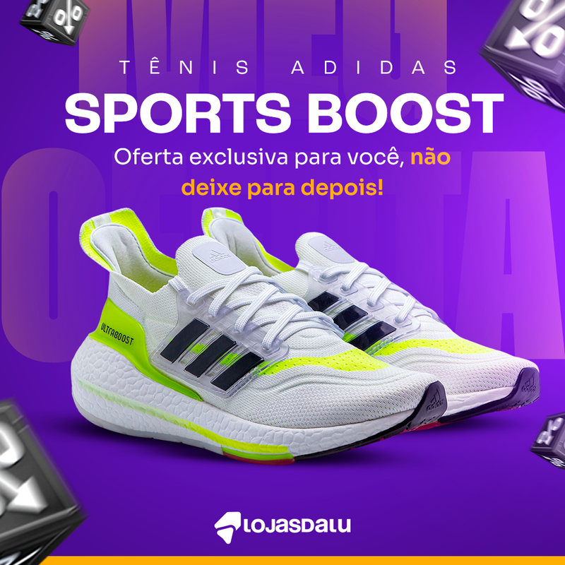 Tênis Adidas Sports Boost Masculino + Frete Grátis e Envio Imediato