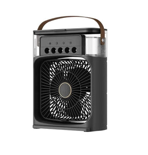 Mini Ventilador Umidificador de Mesa USB Led Água e Gelo