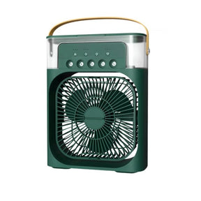 Mini Ventilador Umidificador de Mesa USB Led Água e Gelo