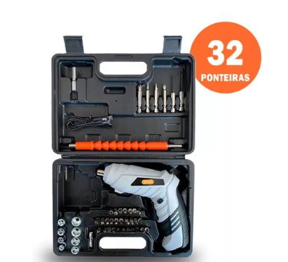 Parafusadeira Sem Fio Recarregavel Bivolt + Acessórios + Frete Grátis + Envio Imediato