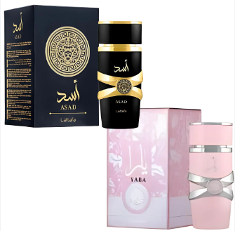 Combo 2 Perfumes Árabe Lattafa Asad e Yara 100ml - Frete Grátis e Envio Imediato