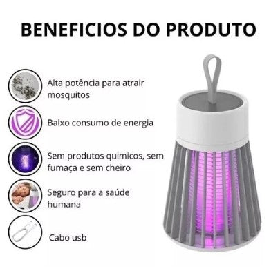 Lâmpada Elétrica De Insetos Mata Mosquito + Envio Imediato + Frete Grátis