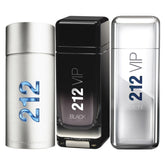 Combo 3 Perfumes Masculinos - 212 Vip Black, 212 Vip Men e 212 Men NYC - Eau de Toilette 100ml