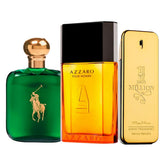 Combo 3 Perfumes Masculinos - Azzaro, 1 Million e Polo Green - Eau de Toilette 100ml - Frete Grátis + Envio Imediato