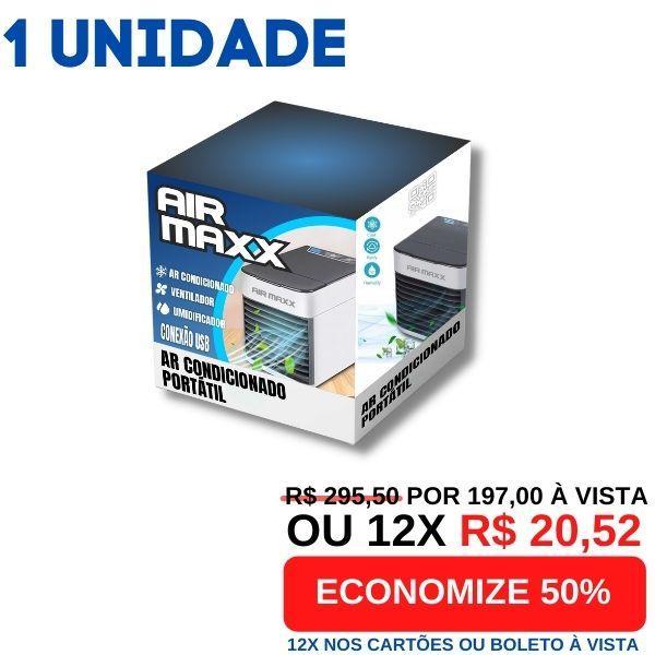 Mini Ar Condicionado Portátil Air Maxx USB + Frete Grátis + Envio Imediato + Brinde