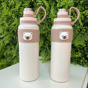 Garrafa Térmica Ursinho Aço Inoxidável 800ml + Frete Grátis + Envio Imediato + Brinde