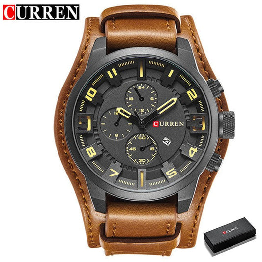 Relógio Curren para Homens Luxo Moda e Business + Frete Grátis + Envio Imediato + Brinde