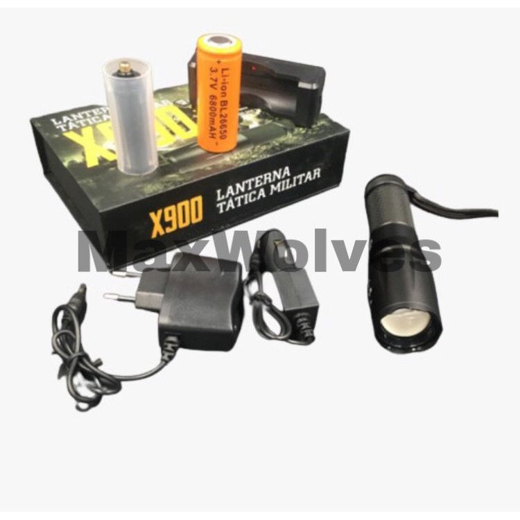 Lanterna Tática Militar X900 Profissional + Frete Grátis + Envio Imediato + Brinde