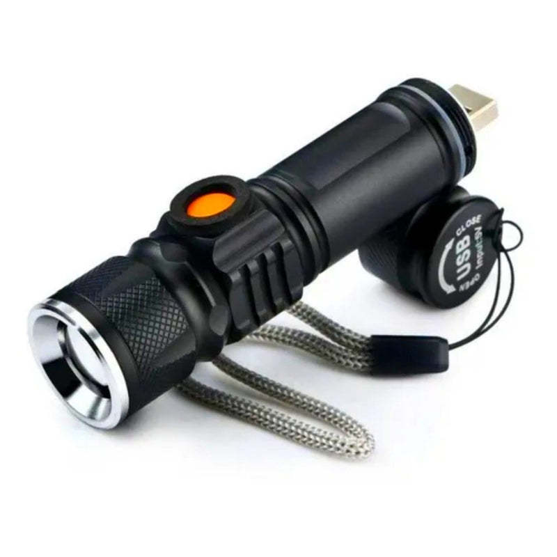 Lanterna Profissional Tática LED 128000w Recarregável USB + Frete Grátis + Envio Imediato + Brinde