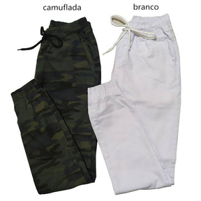 Kit 3 Calças Jeans Camufladas Rasgadas Masculina Jogger com Punho Lycra + Frete Grátis + Envio Imediato + Brinde