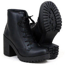 Bota Coturno Feminino Sola Tratorada + Frete Grátis + Envio Imediato + Brinde