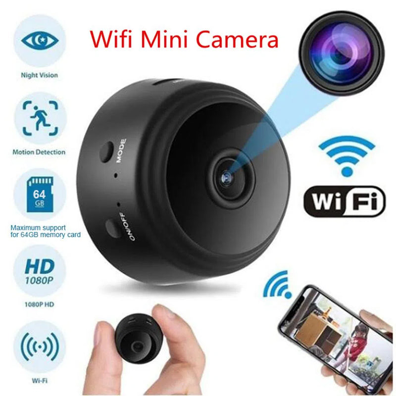 Mini Câmera Wifi 720P Visão Noturna HD + Frete Grátis + Envio Imediato + Brinde
