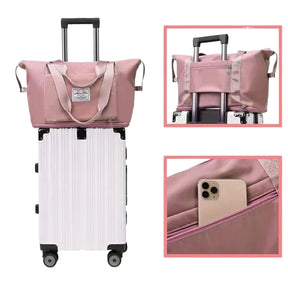 Mala de Viagem Dobrável Grande Capacidade + Frete Grátis + Envio Imediato + Brinde