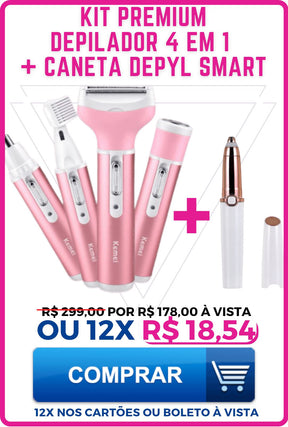 Depyl 5.0 - Buço e sobrancelha depilados sem dores e irritações.