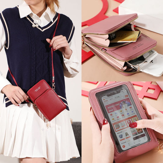 Bolsa de Ombro de Alça Transversal com Porta Celular + Frete Grátis + Envio Imediato + Brinde