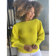 Blusa Tricot Elegância Manga Bufante Blogueira Inverno + Frete Grátis + Envio Imediato + Brinde