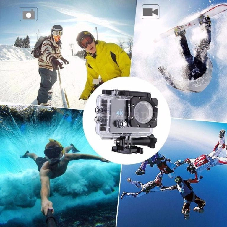 Mini Câmera Filmadora Sport 4k Wi-fi HD 12mp Resistente à Água + Frete Grátis + Envio Imediato + Brinde