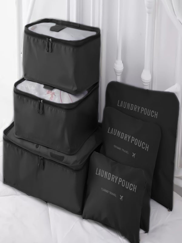 Kit 6 Bolsas Organizadoras Para Mala Roupas Bagagem Viagem + Frete Grátis + Envio Imediato + Brinde