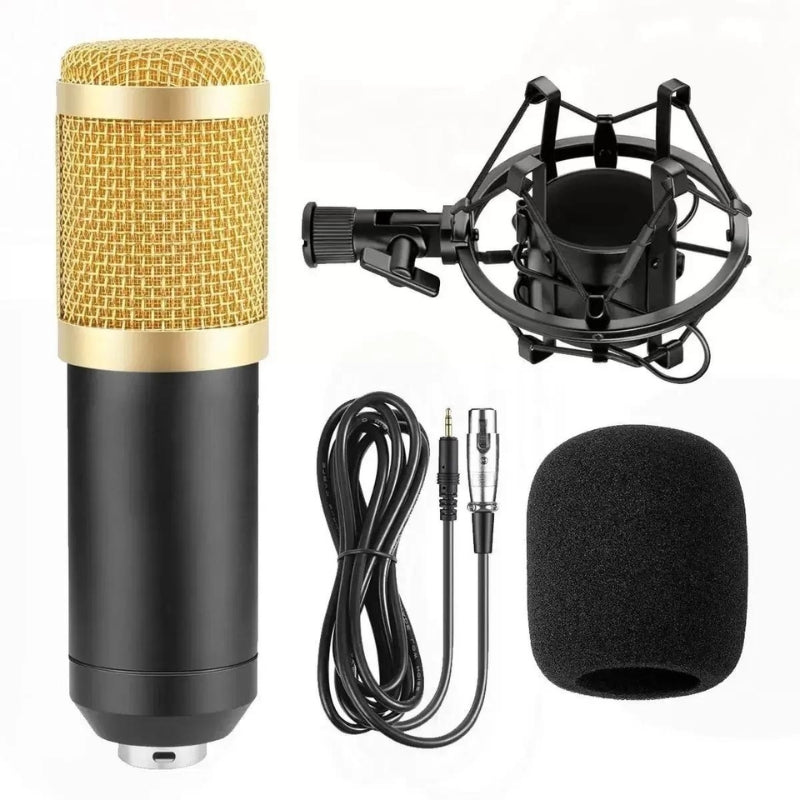 Kit Microfone BM-800 Pop Filter Aranha Braço Articulado + Frete Grátis + Envio Imediato + Brinde