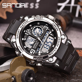 Relógio Militar SANDA Masculino à Prova D'Água + Frete Grátis + Envio Imediato + Brinde