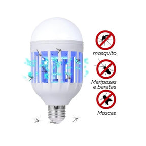 Lâmpada Luz Led Repelente Mata Mosquito Inseto 15 Watts 220v + Frete Grátis + Envio Imediato + Brinde