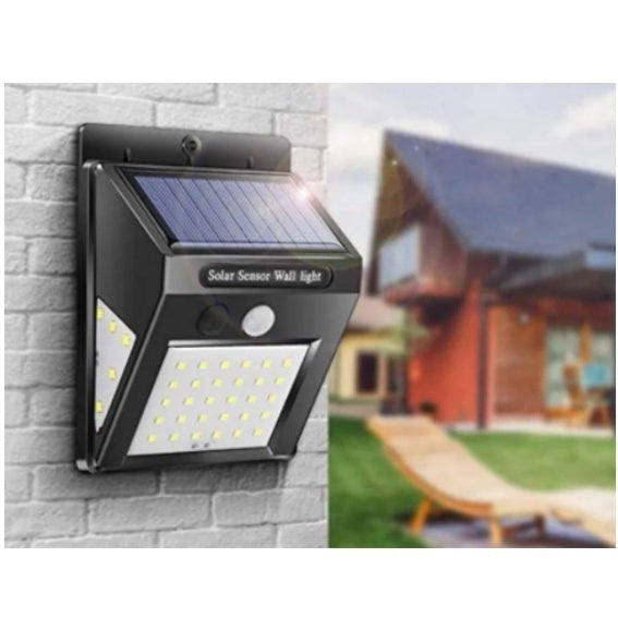Refletor Solar Arandela 20 Led's Branco Frio com Sensor de Movimento Resistente à Água + Frete Grátis + Envio Imediato + Brinde