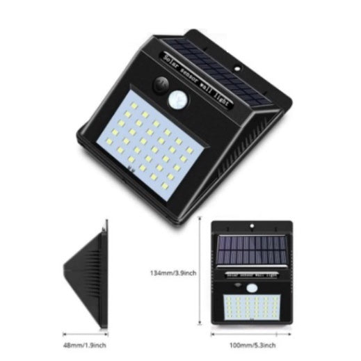Refletor Solar Arandela 20 Led's Branco Frio com Sensor de Movimento Resistente à Água + Frete Grátis + Envio Imediato + Brinde