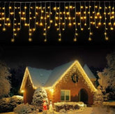 Pisca Pisca Cascata 100 LEDs Fixo 3.7 Metros 110v/220v Natal