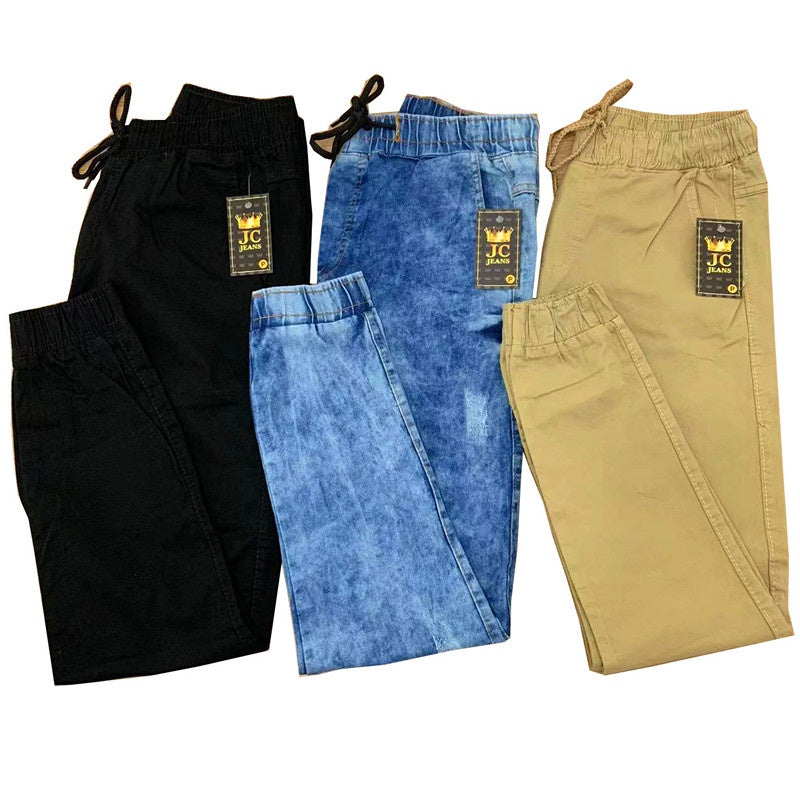 Kit 3 Calças Jeans Camufladas Rasgadas Masculina Jogger com Punho Lycra + Frete Grátis + Envio Imediato + Brinde