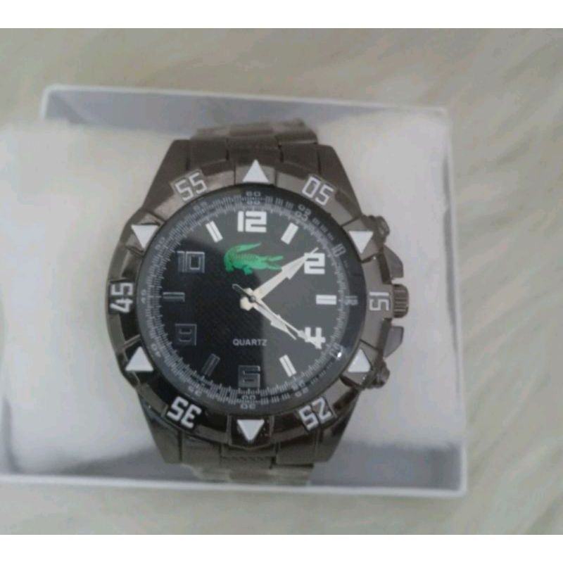 Relógio de Luxo Lacoste de Aço com Caixa Masculino + Frete Grátis + Envio Imediato + Brinde