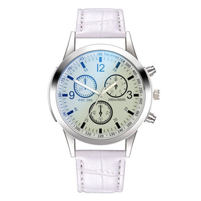 Relógio Masculino Pulseira de Couro Casual e Estiloso + Frete Grátis + Envio Imediato + Brinde