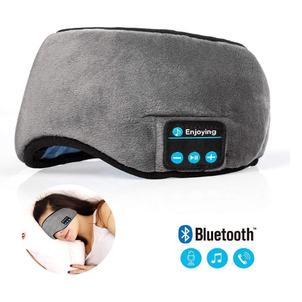Tapa Olho Máscara Dormir Fone Ouvido Bluetooth Confortável + Frete Grátis + Envio Imediato + Brinde