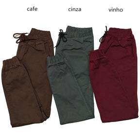 Kit 3 Calças Jeans Camufladas Rasgadas Masculina Jogger com Punho Lycra + Frete Grátis + Envio Imediato + Brinde